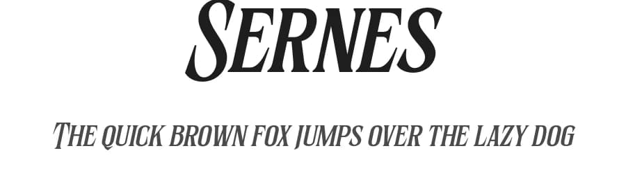 Sernes by Graptail Type Studio — Serif Font