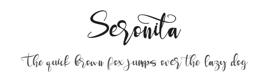 Seronita by Letterara — Script Handwritten Font