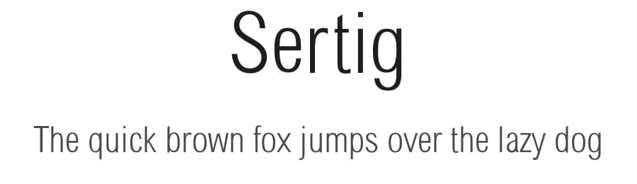Sertig by Dannci — Sans Serif Font — preview 1