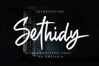 Sethidy Font by dmletter31 — Script Handwritten Font — thumbnail 1