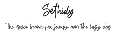 Sethidy by DM Letter Studio - Dimas Prasetyo — Script Handwritten Font — thumbnail 1