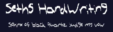 Seths HandWriting by TrollSlaer325 — Script Handwritten Font — thumbnail 2