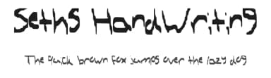Seths HandWriting by TrollSlaer325 — Script Handwritten Font — thumbnail 1