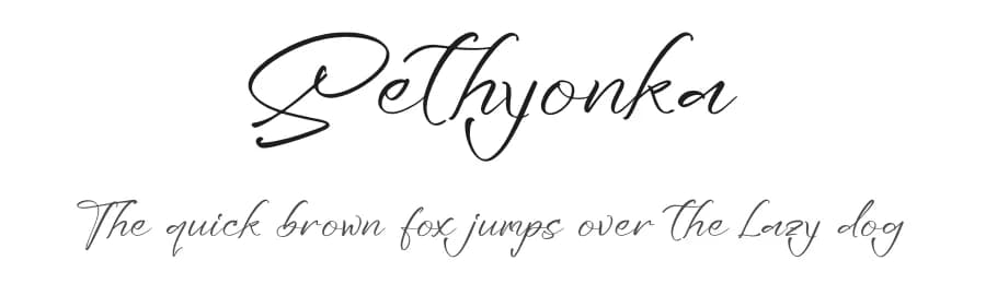 Sethyonka by Letterena Studios — Script Handwritten Font