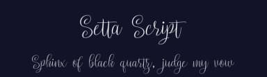 Setta Script by Ianmikraz — Script Handwritten Font — thumbnail 2