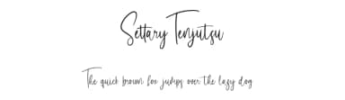 Settary Tenjutsu by StringLabs Creative Studio — Script Handwritten Font — thumbnail 1