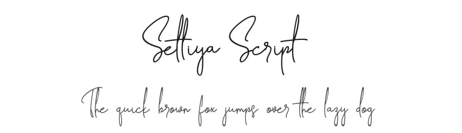 Settiya Script by Arie Iskandar — Script Handwritten Font