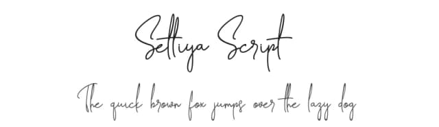 Settiya Script by Arie Iskandar — Script Handwritten Font