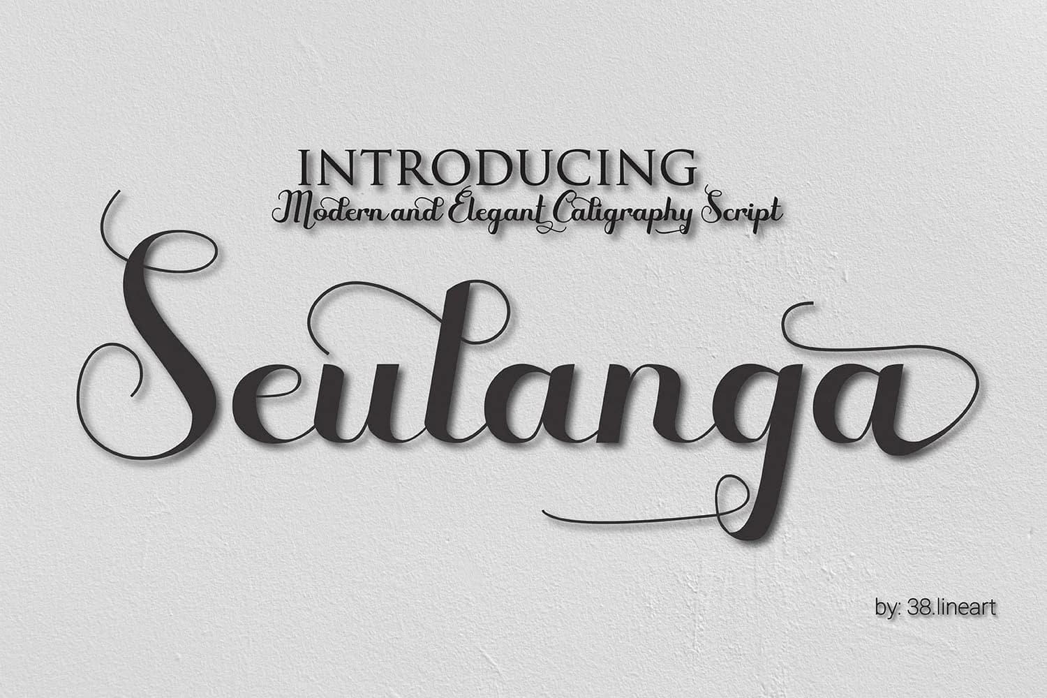 Seulanga Font by 38.lineart by 38.lineart — Script Handwritten Font