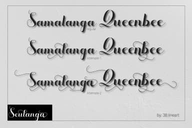 Seulanga Font by 38.lineart by 38.lineart — Script Handwritten Font — thumbnail 5