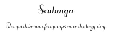 Seulanga by 38.lineart — Script Handwritten Font — thumbnail 1