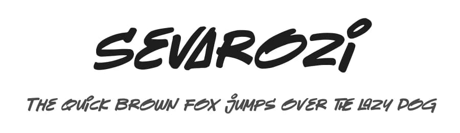 Sevarozi by Kong Font — Script Handwritten Font