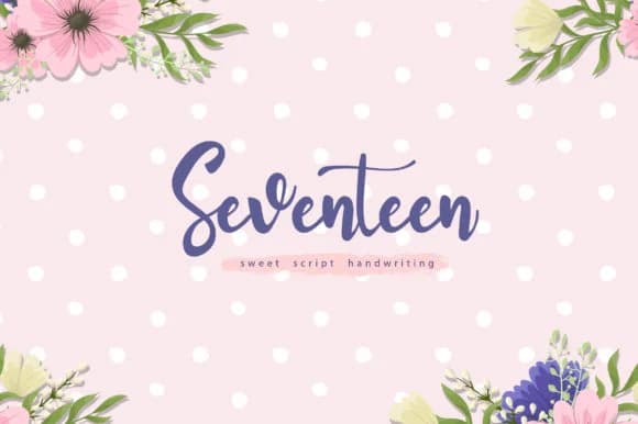 Seventeen Font by Silverdav — Script Handwritten Font