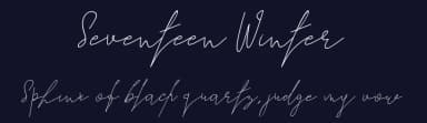 Seventeen Winter by Cikareotype Studio — Script Handwritten Font — thumbnail 2