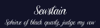 Sewstain by Typesgal — Script Handwritten Font — thumbnail 2