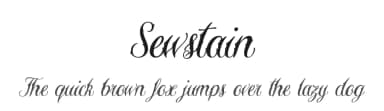 Sewstain by Typesgal — Script Handwritten Font — thumbnail 1