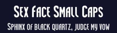 Sex Face Small Caps by Tension Type — Sans Serif Font — thumbnail 2