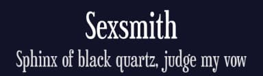 Sexsmith by Typodermic Fonts — Serif Font — thumbnail 2