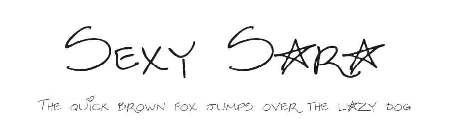 Sexy Sara by Kreative Korporation — Script Handwritten Font