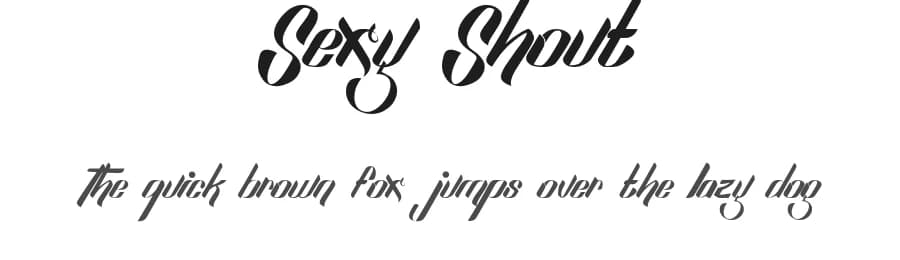 Sexy Shout by FHFont — Script Handwritten Font
