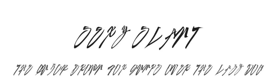 Sexy Slant by Urban Hook-Upz — Script Handwritten Font