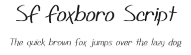 SF Foxboro Script by ShyFonts — Script Handwritten Font — thumbnail 1