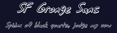 SF Grunge Sans by ShyFonts — Script Handwritten Font — thumbnail 2