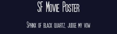 SF Movie Poster by ShyFonts — Sans Serif Font — thumbnail 2