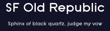 SF Old Republic by ShyFonts — Sans Serif Font — thumbnail 2