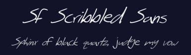 SF Scribbled Sans by ShyFonts — Script Handwritten Font — thumbnail 2