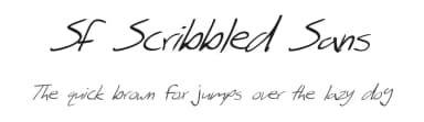 SF Scribbled Sans by ShyFonts — Script Handwritten Font — thumbnail 1