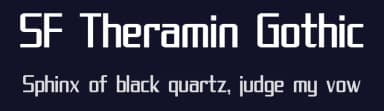 SF Theramin Gothic by ShyFonts — Sans Serif Font — thumbnail 2