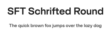 SFT Schrifted Round by Schrifteria Foundry — Sans Serif Font — thumbnail 1