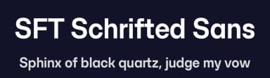 SFT Schrifted Sans by Schrifteria Foundry — Sans Serif Font — thumbnail 2