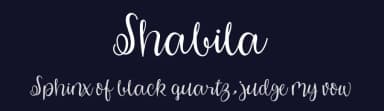Shabila by mightype — Script Handwritten Font — thumbnail 2