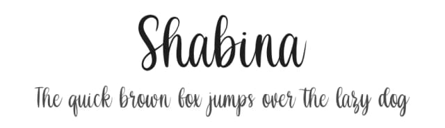 Shabina by Abo Daniel Studio — Script Handwritten Font