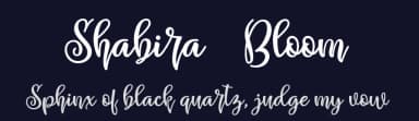Shabira Bloom by Adefa Studio — Script Handwritten Font — thumbnail 2