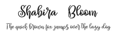 Shabira Bloom by Adefa Studio — Script Handwritten Font — thumbnail 1