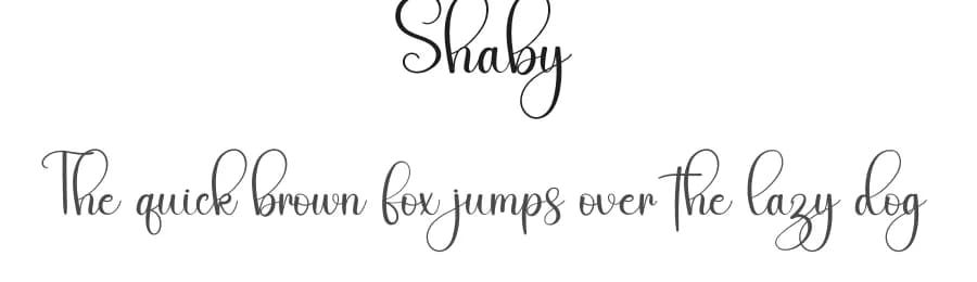 Shaby by Harlek Studio — Script Handwritten Font
