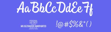 Shackie Handpainted by Måns Grebäck — Script Handwritten Font — thumbnail 3
