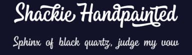 Shackie Handpainted by Måns Grebäck — Script Handwritten Font — thumbnail 2