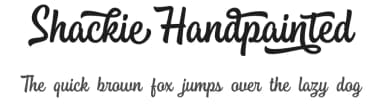 Shackie Handpainted by Måns Grebäck — Script Handwritten Font — thumbnail 1