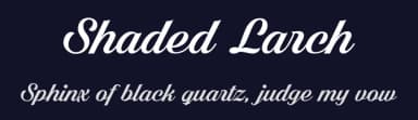 Shaded Larch by Måns Grebäck — Script Handwritten Font — thumbnail 2