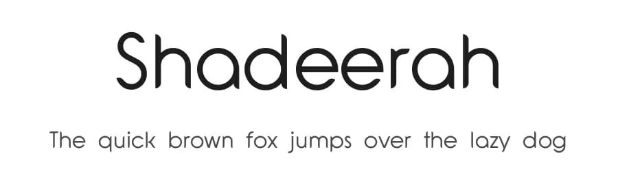 Shadeerah by ARToni — Sans Serif Font