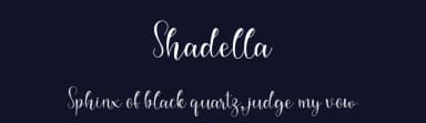 Shadella by niyos — Script Handwritten Font — thumbnail 2