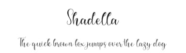 Shadella by niyos — Script Handwritten Font — thumbnail 1