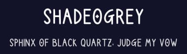 Shadeogrey by b3z — Script Handwritten Font — thumbnail 2
