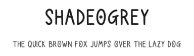 Shadeogrey by b3z — Script Handwritten Font — thumbnail 1
