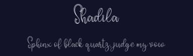 Shadila by niyos — Script Handwritten Font — thumbnail 2