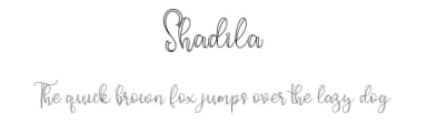 Shadila by niyos — Script Handwritten Font — thumbnail 1